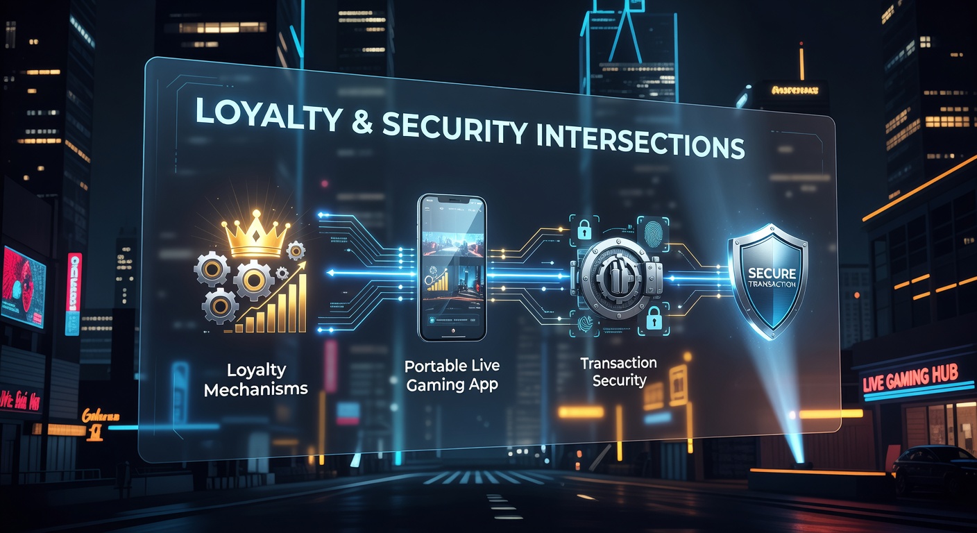 Mobile Live-Gaming-App mit Loyalty- und Sicherheitsfunktionen auf einem Smartphone-Display